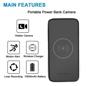 2K Spy Camera with 180 Day Battery, Night Vision and Motion Detection