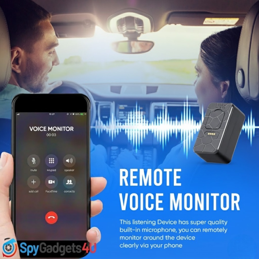 Mini 4G Listening Tracking Device with Sound Notifications and 40 Day ...