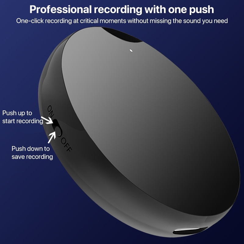Mini Voice Recorder with 384 Hours of Audio Memory