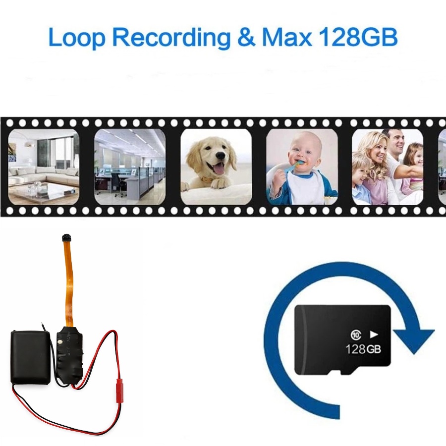 Pin Mini Camera Tiny HD Pinhole Camera With Remote Control