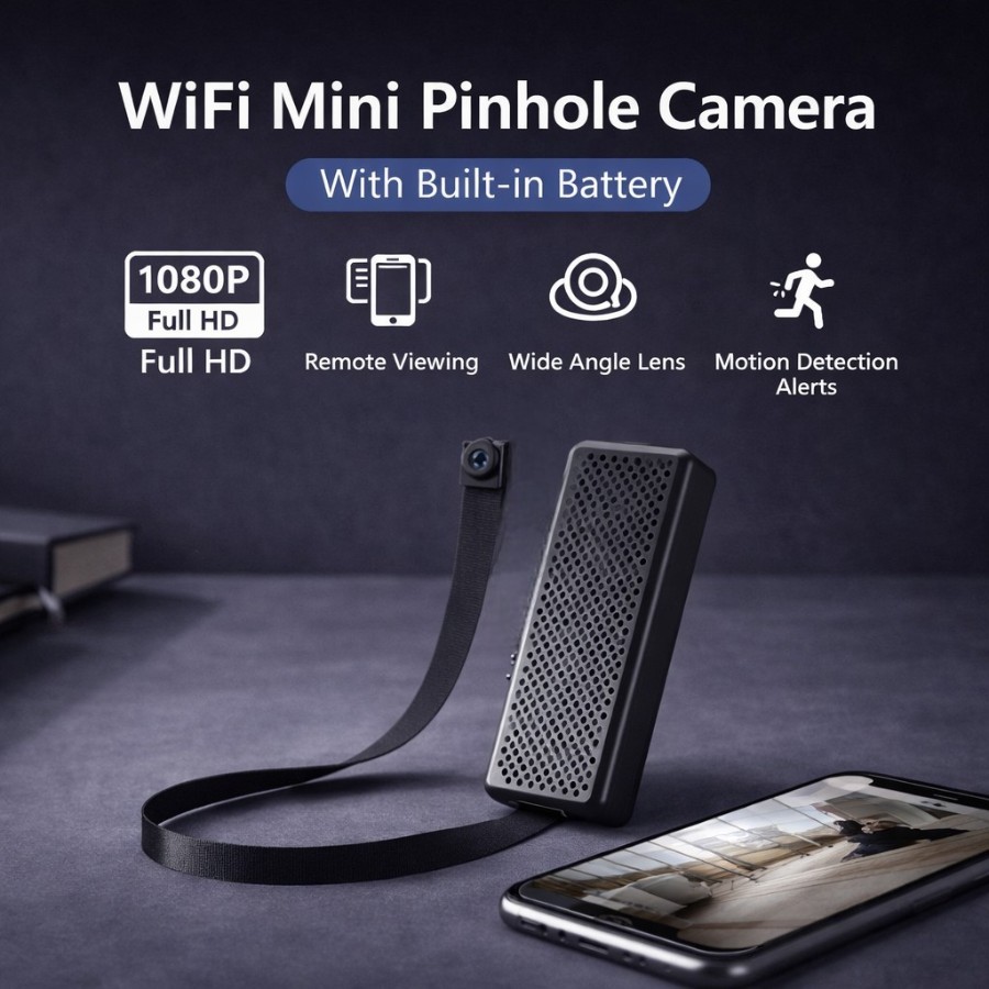 Mini Pinpoint Camera Wifi Mini Pinhole Camera With Built in Battery