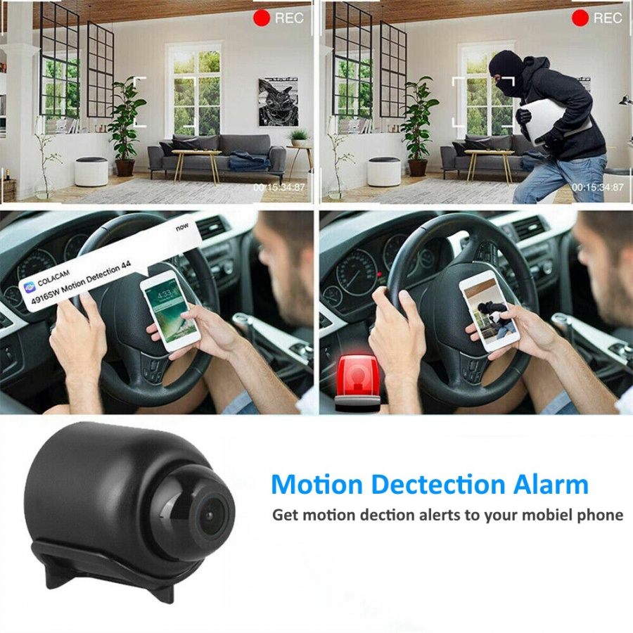 Wifi Mini Security Camera with Night Vision and Motion Detection
