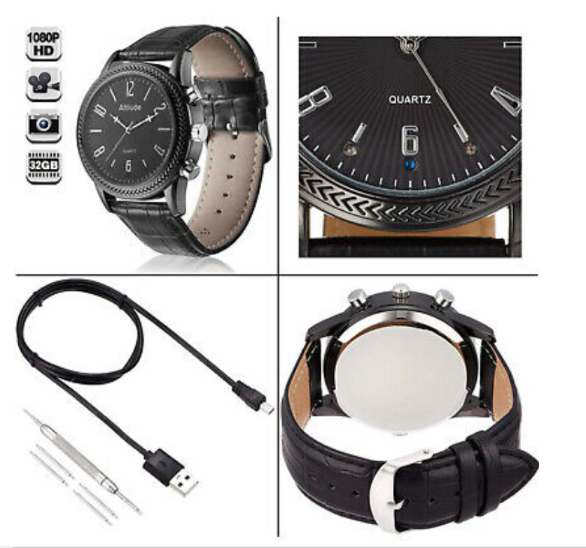 Motion Detection Watch Camera with Night Vision